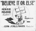 Watch Believe It or Else (Short 1939) Gomovies