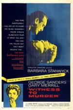 Watch Witness to Murder Gomovies